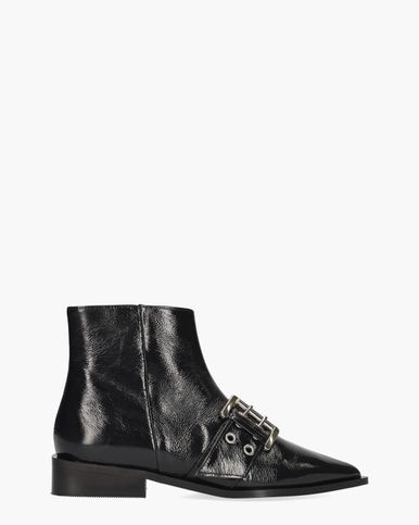 Enkellaarsjes zwart zonder hak new arrivals