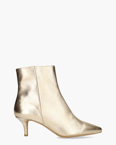 Dames Enkellaars Dwrs Lugo Champagne Metallic Goud - Maat 39