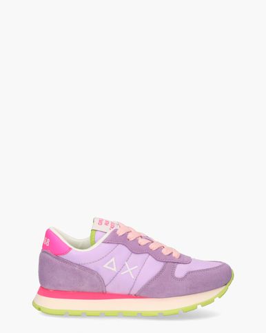Sun68 Ally Solid Nylon Lage sneakers - Dames - Paars - Maat 36