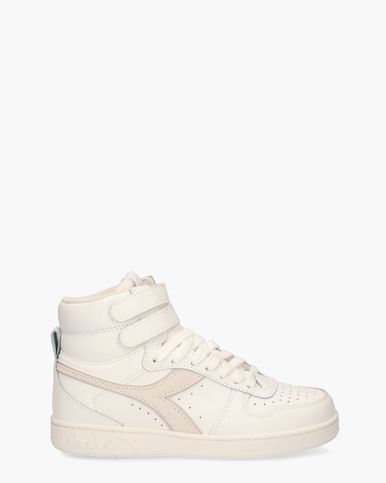 Magic Basket Mid Leather Wit/Off-White