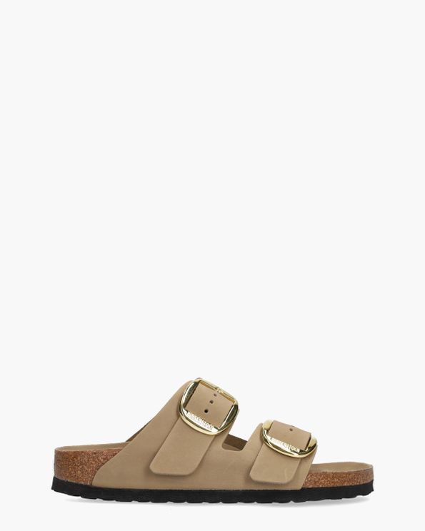 Birkenstock Arizona Big Buckle Taupe Damesslippers - Van Arendonk.nl