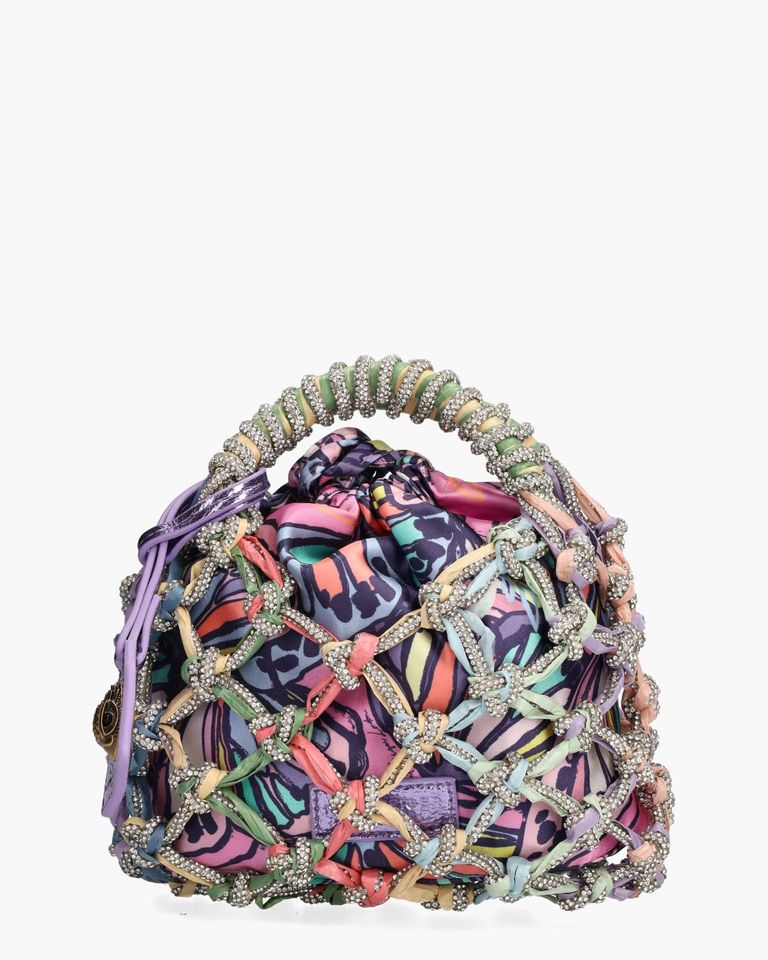 Small Macrame Crystal Bag Multicolor Damestas