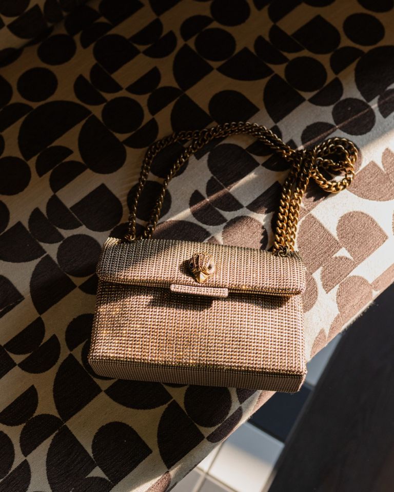 Mini Fabric Kensington Bag Bruin/Brons Tas