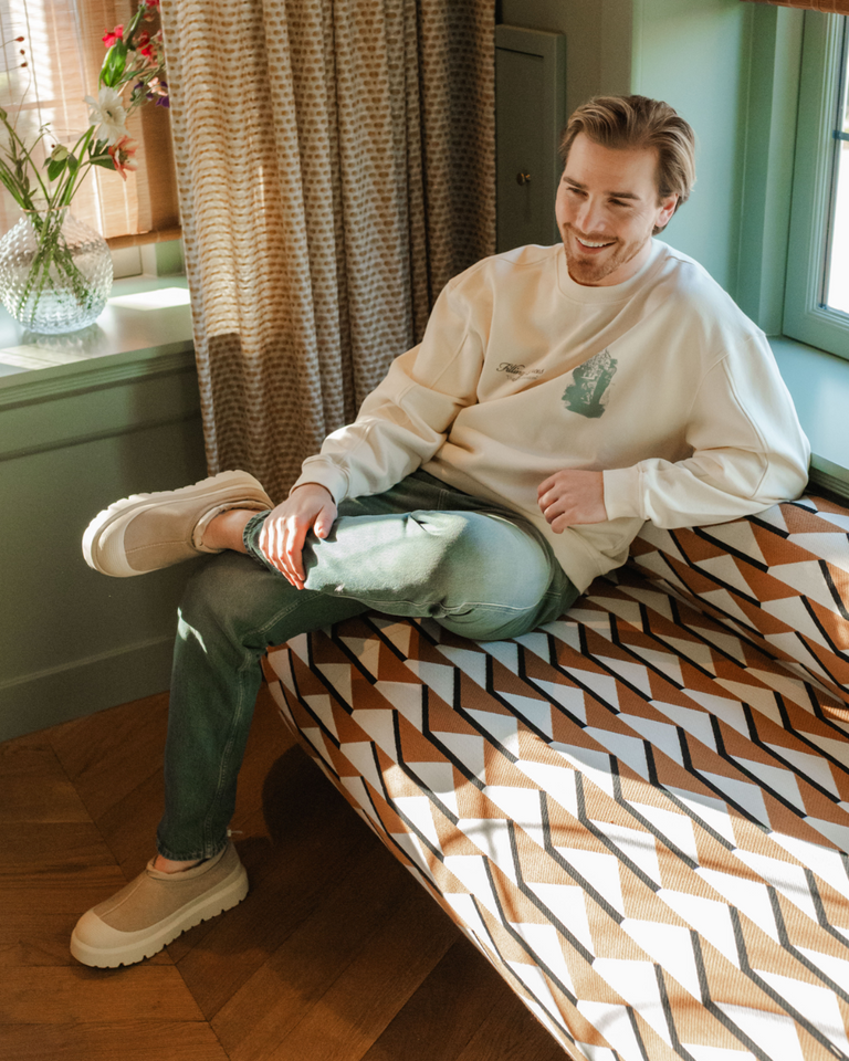 Tasman Weather Hybrid Slipper Mustard Seed/Cream Heren Enkelboots