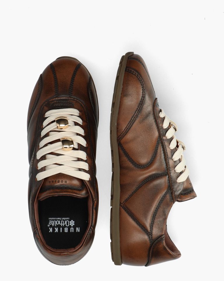 Riley Rush Donkerbruin Damessneakers 