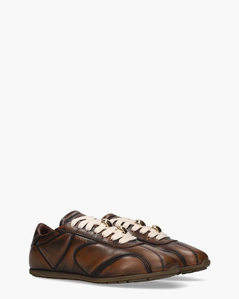 Riley Rush Donkerbruin Damessneakers 