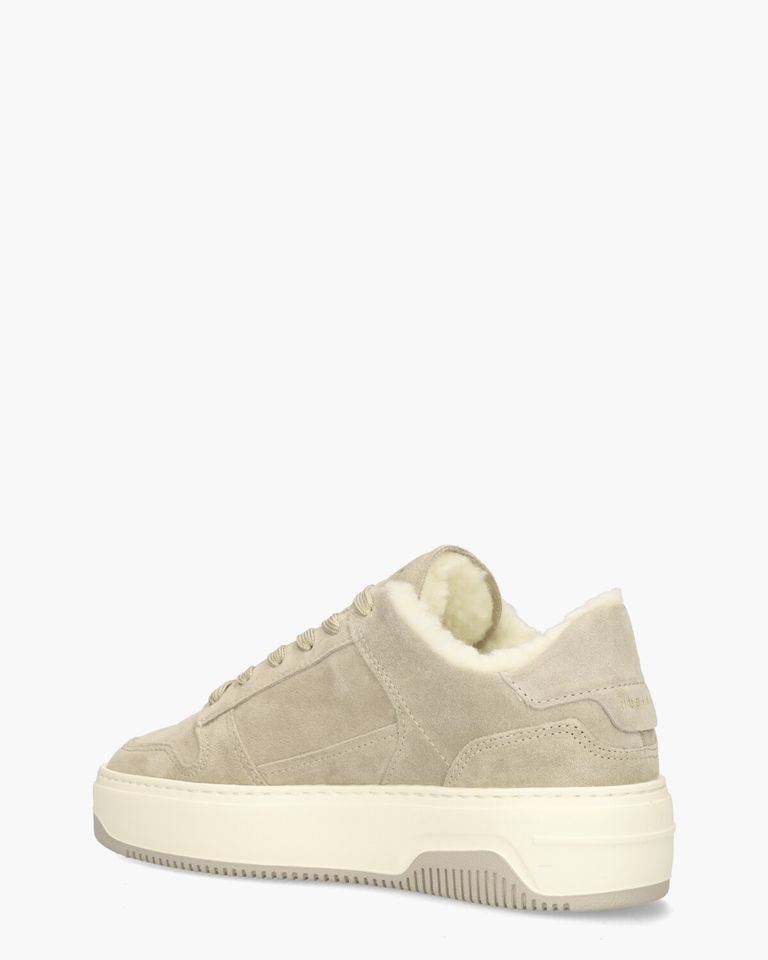 Basket Teddy Taupe Damessneakers