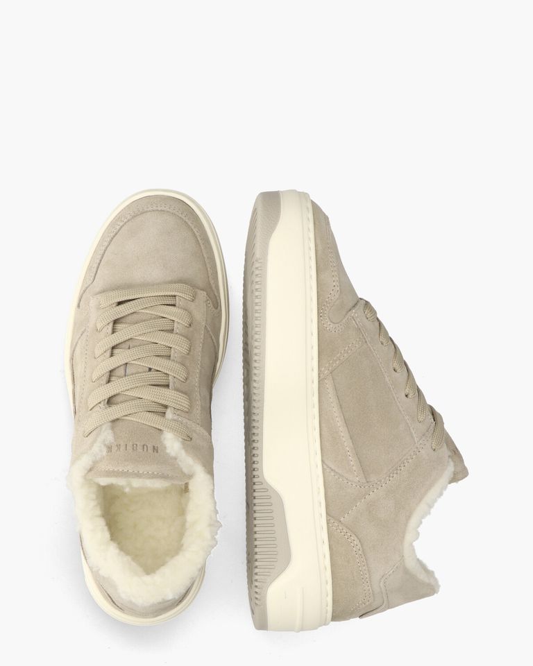 Basket Teddy Taupe Damessneakers