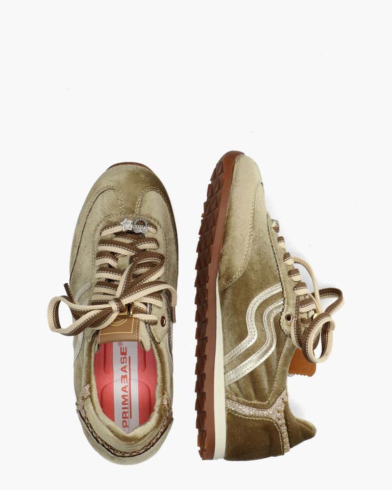 52595 Beige/Bruin Damessneakers