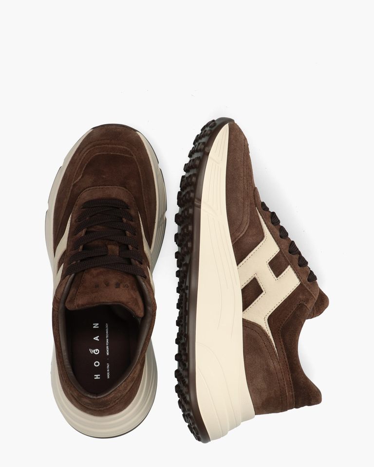 Hi-Fi Donkerbruin Damessneakers