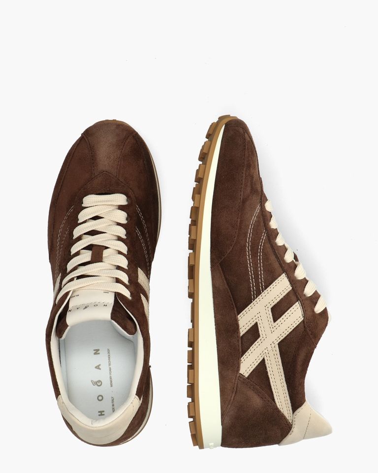 Athletic Donkerbruin Damessneakers