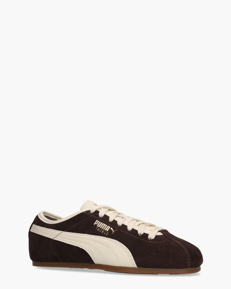 Tackle Donkerbruin/Creme Damessneakers