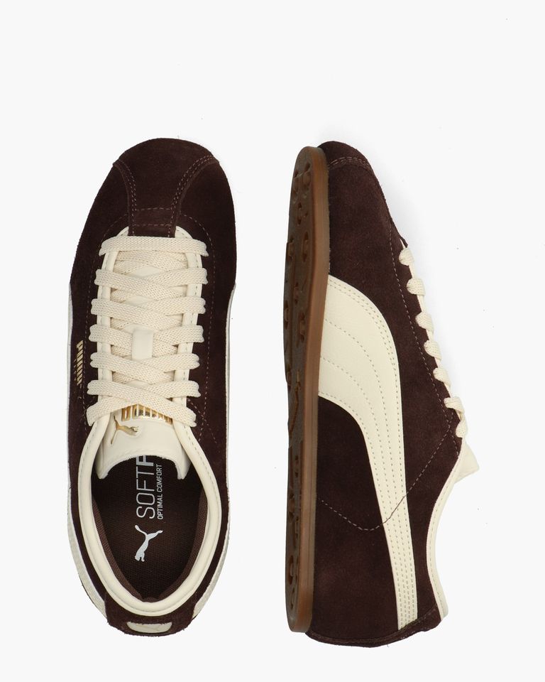Tackle Donkerbruin/Creme Damessneakers
