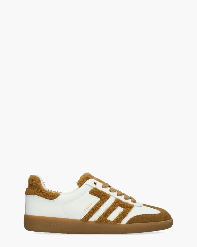 Cloud Fur Wit/Cognac Damessneakers