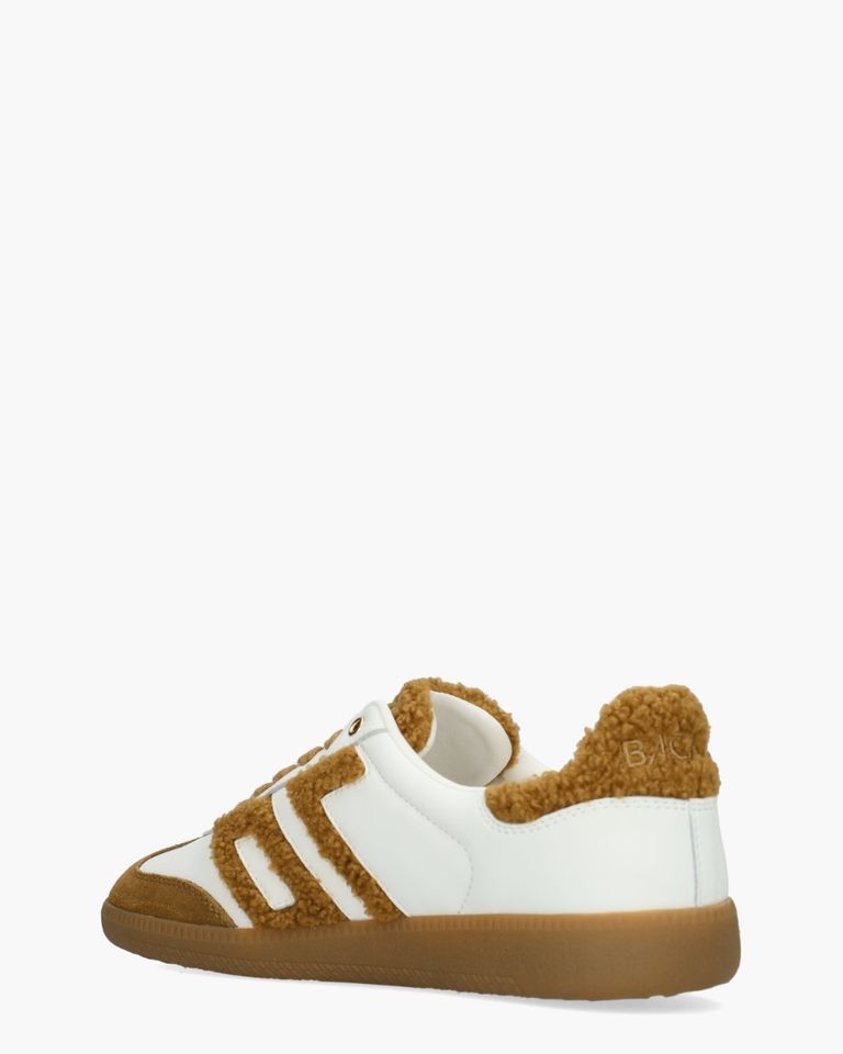 Cloud Fur Wit/Cognac Damessneakers