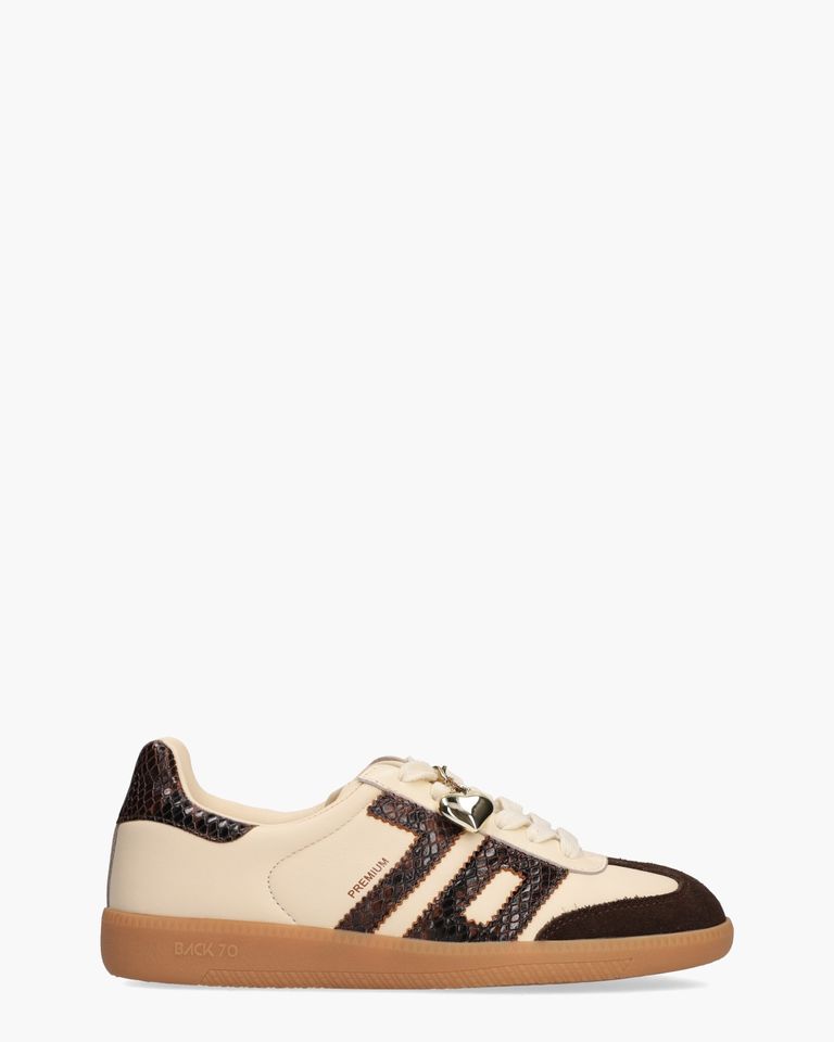 Cloud Exclusive Off-White/Donkerbruin Damessneakers