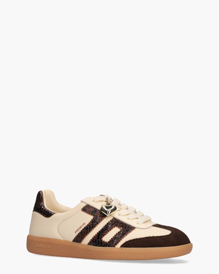 Cloud Exclusive Off-White/Donkerbruin Damessneakers
