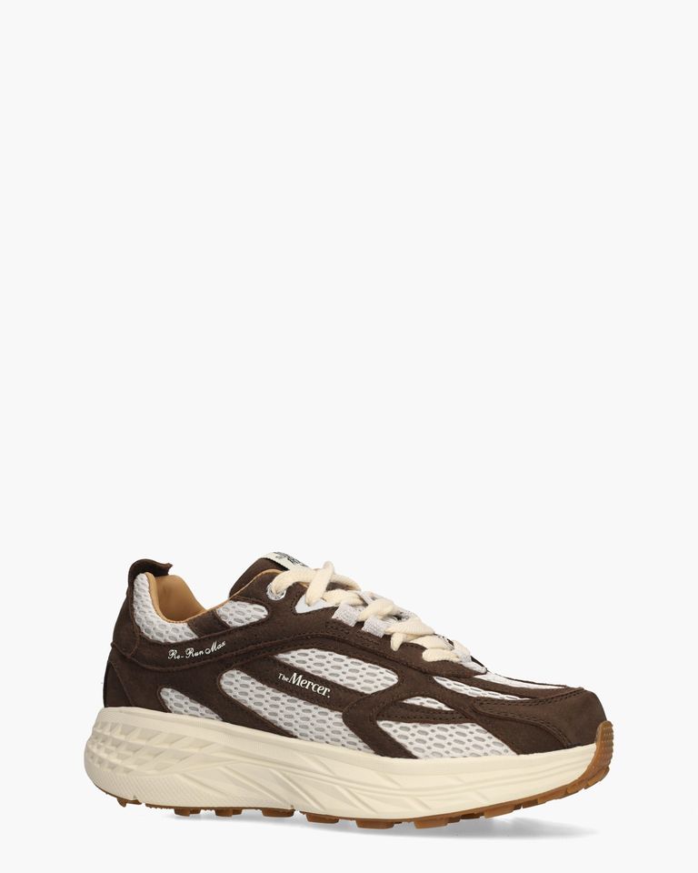The Re-Run Max Nubuck Donkerbruin Damessneakers