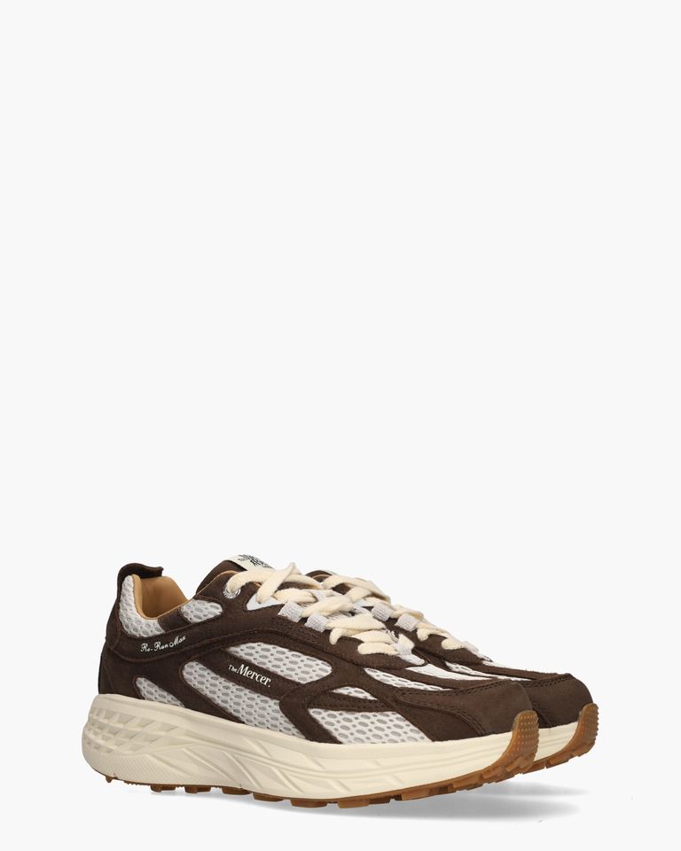 The Re-Run Max Nubuck Donkerbruin Damessneakers