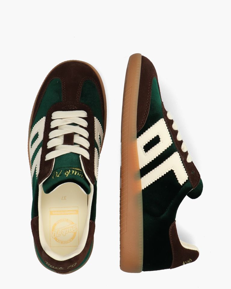 Cloud Donkergroen/Bruin Damessneakers