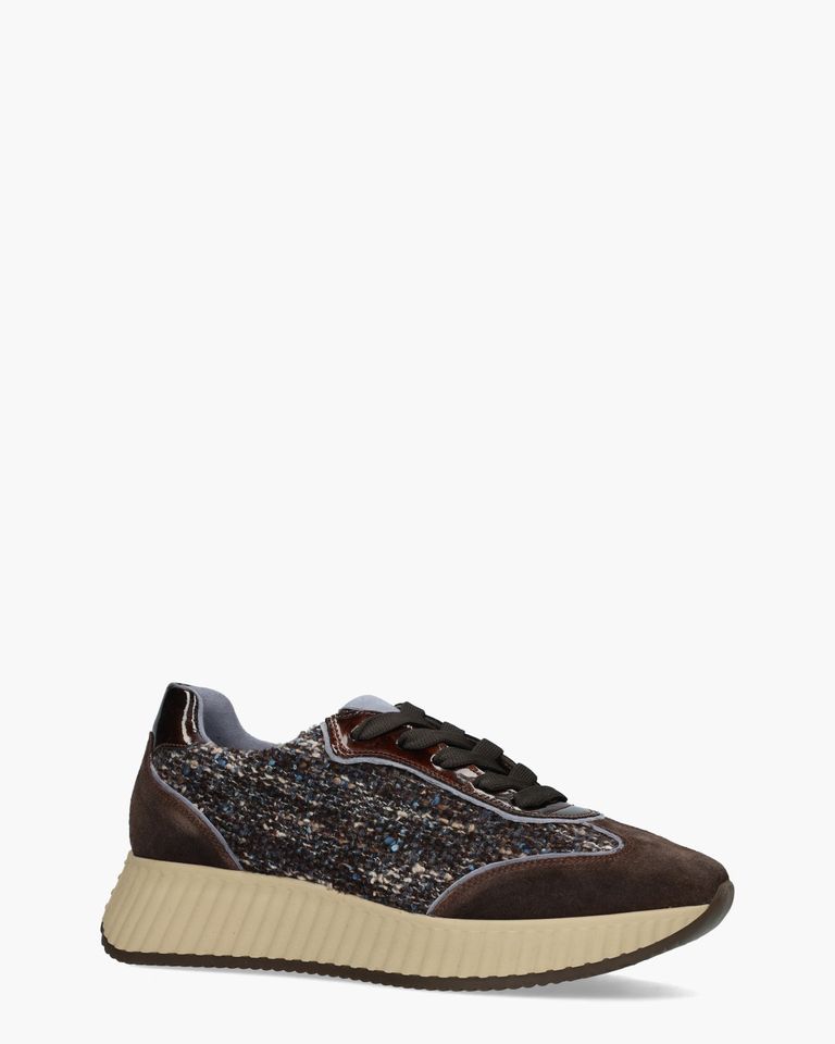 Alice Donkerbruin/Blauw Damessneakers