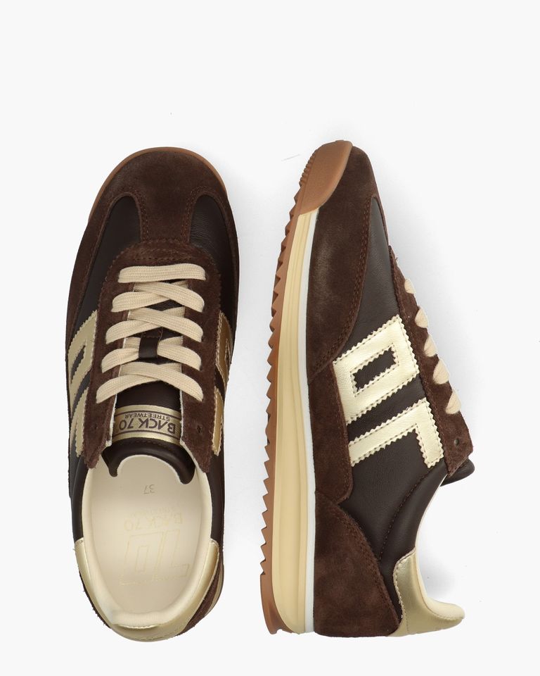 Jogger Sponge Donkerbruin Damessneakers