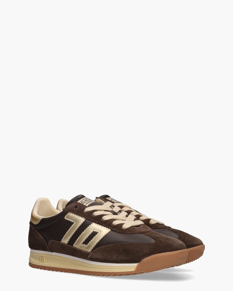 Jogger Sponge Donkerbruin Damessneakers