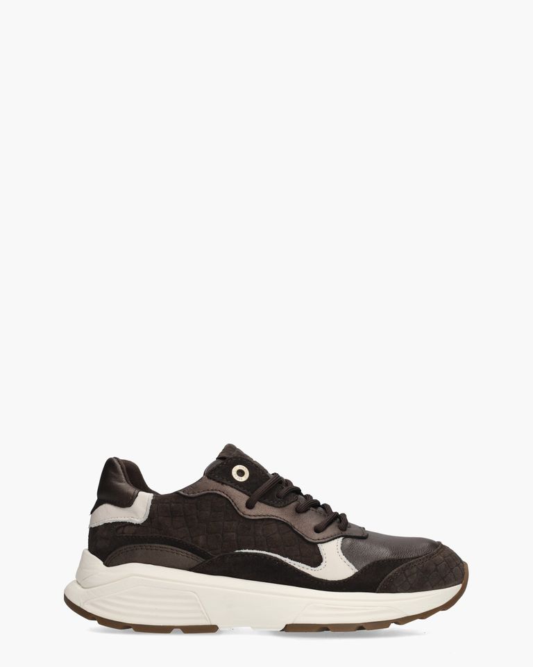 Rainbow Donkerbruin Damessneakers