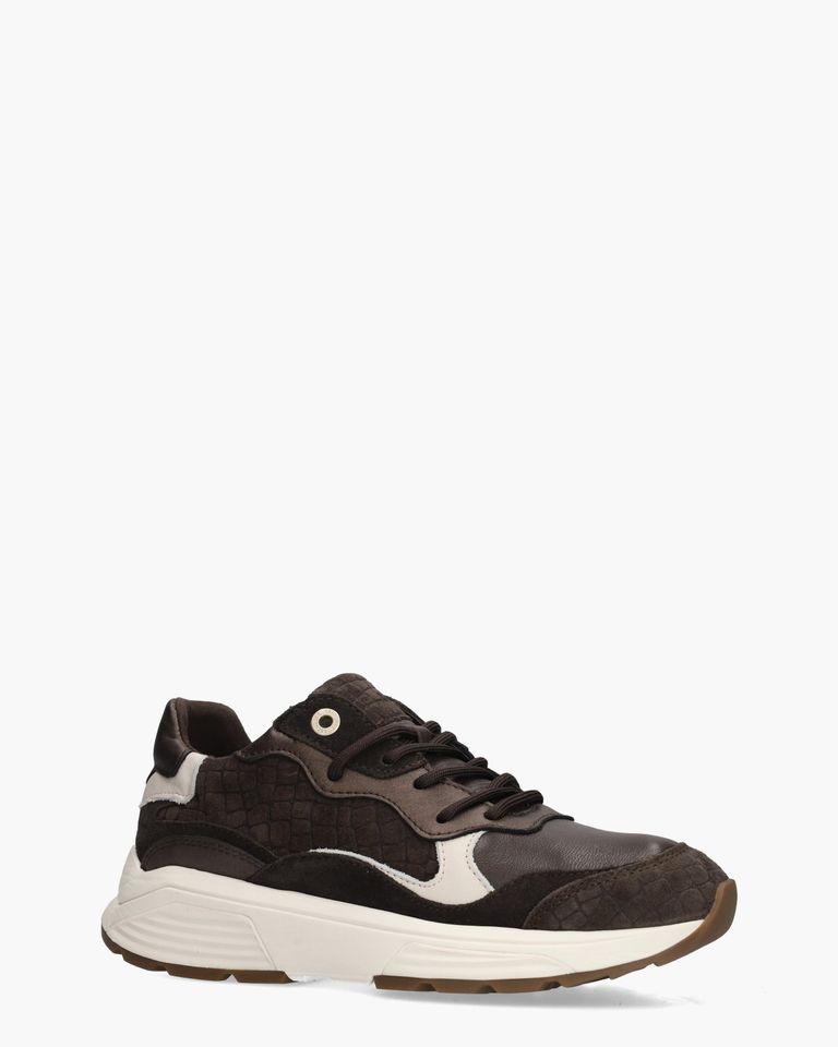 Rainbow Donkerbruin Damessneakers
