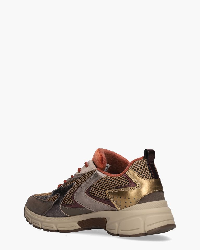 6005.01.006 Bruin/Multi Damessneakers