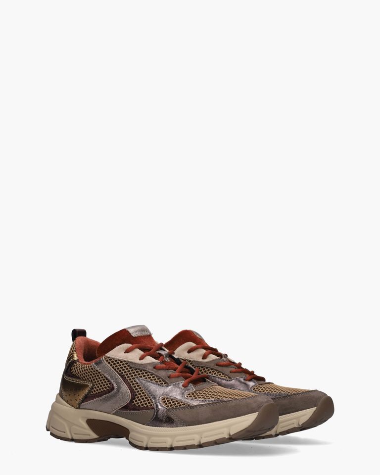 6005.01.006 Bruin/Multi Damessneakers