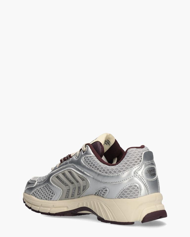 The Re-Run EVO Silver Zilver/Bordeaux Damessneakers