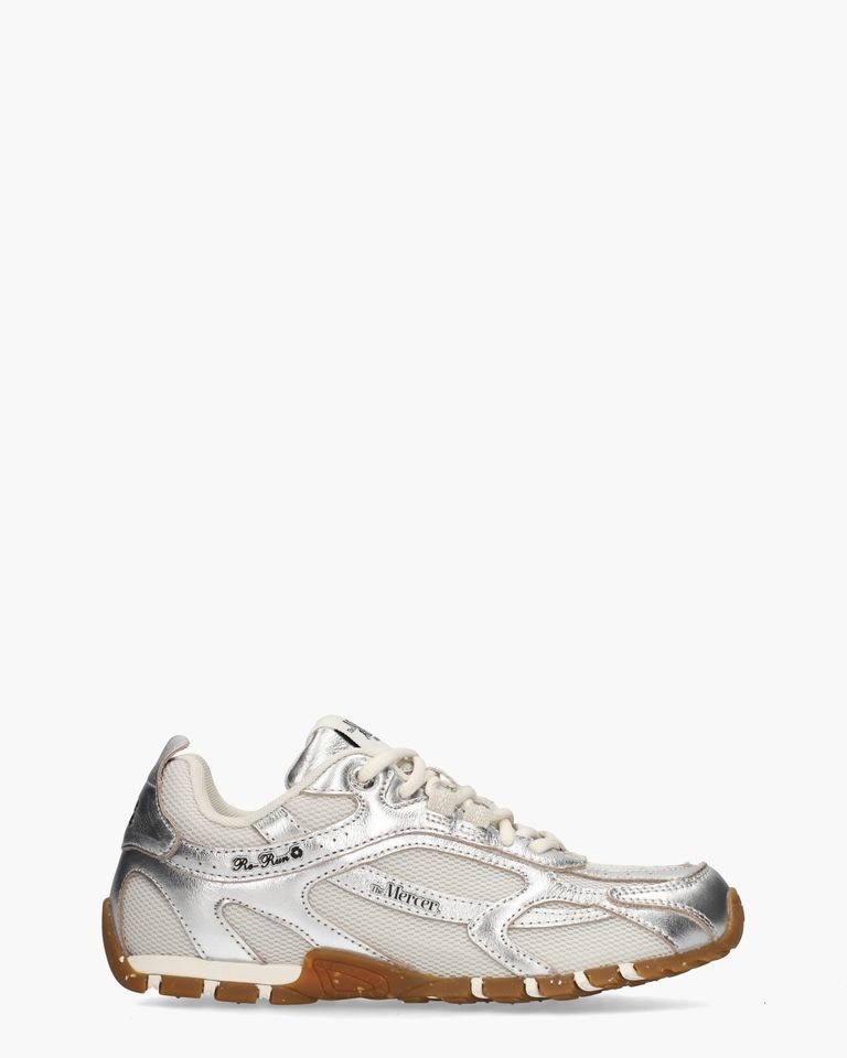 The Re-Run Drive Off-White/Zilver Damessneakers