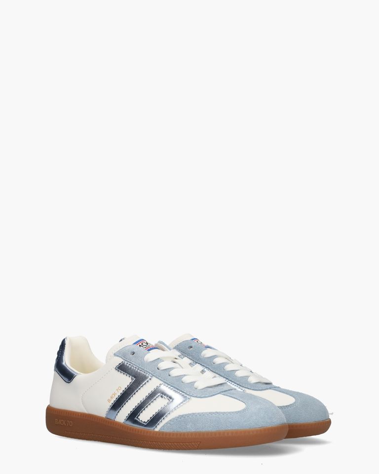 Cloud Metallic Wit/Lichtblauw Damessneakers