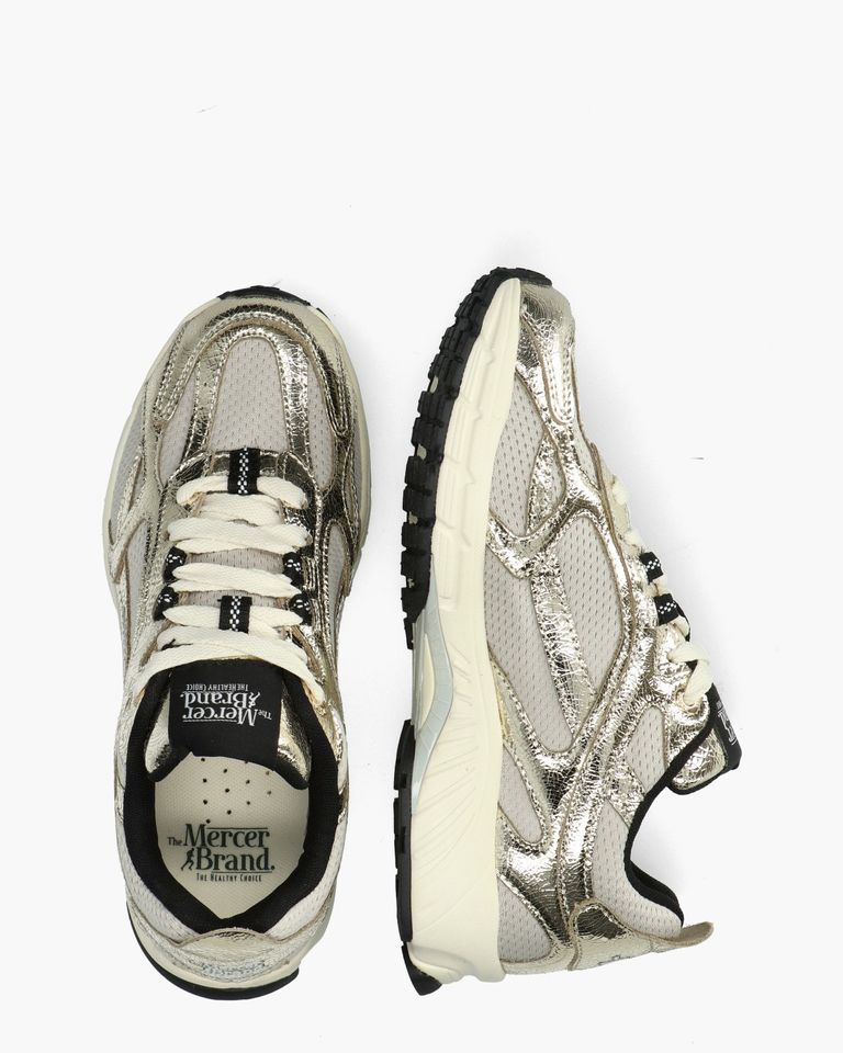 The Re-Run Cracked Goud Damessneakers