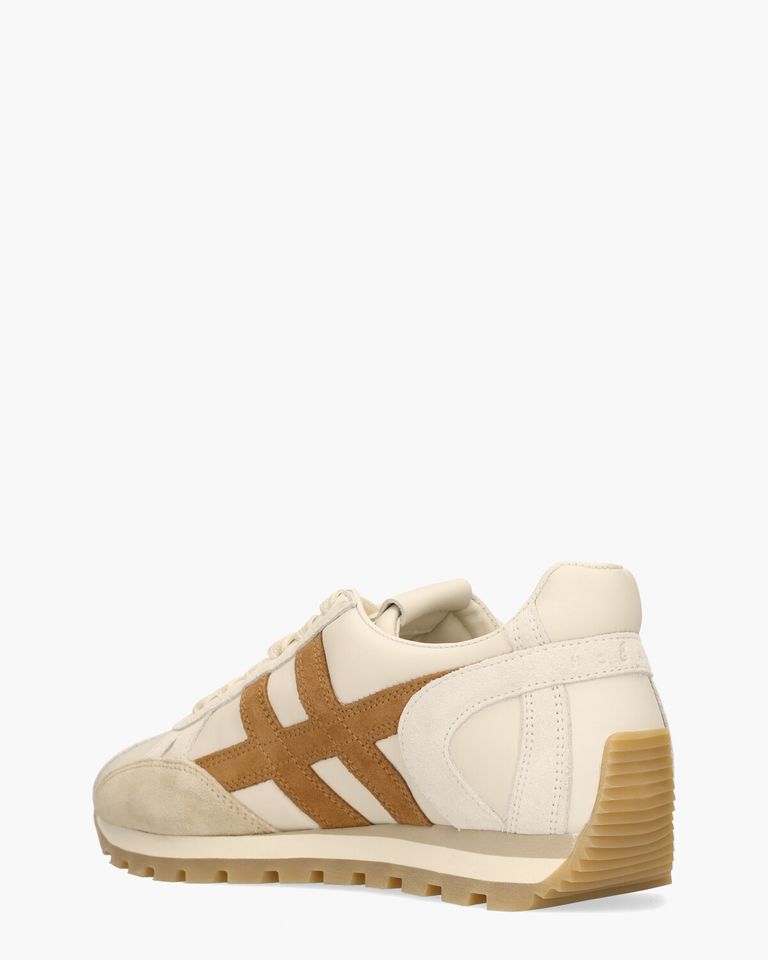 86er Off-White/Cognac Damessneakers