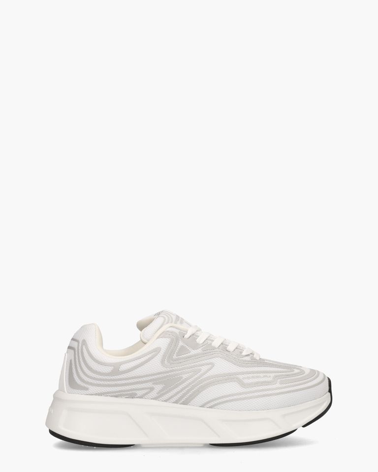 Run #01 Wit/Grijs Damessneakers