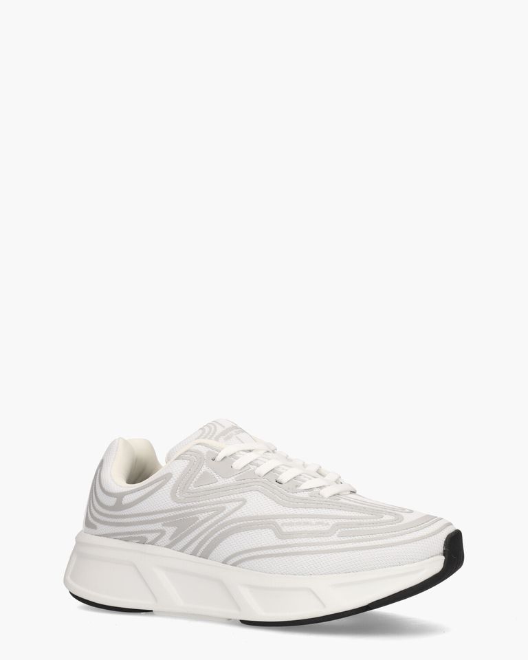 Run #01 Wit/Grijs Damessneakers