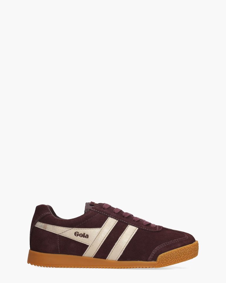 Harrier Mirror Aubergine/Goud Damessneakers