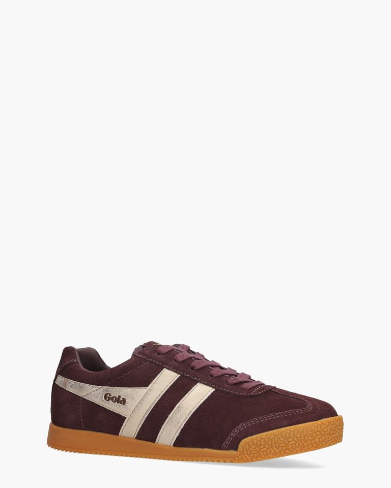 Harrier Mirror Aubergine/Goud Damessneakers