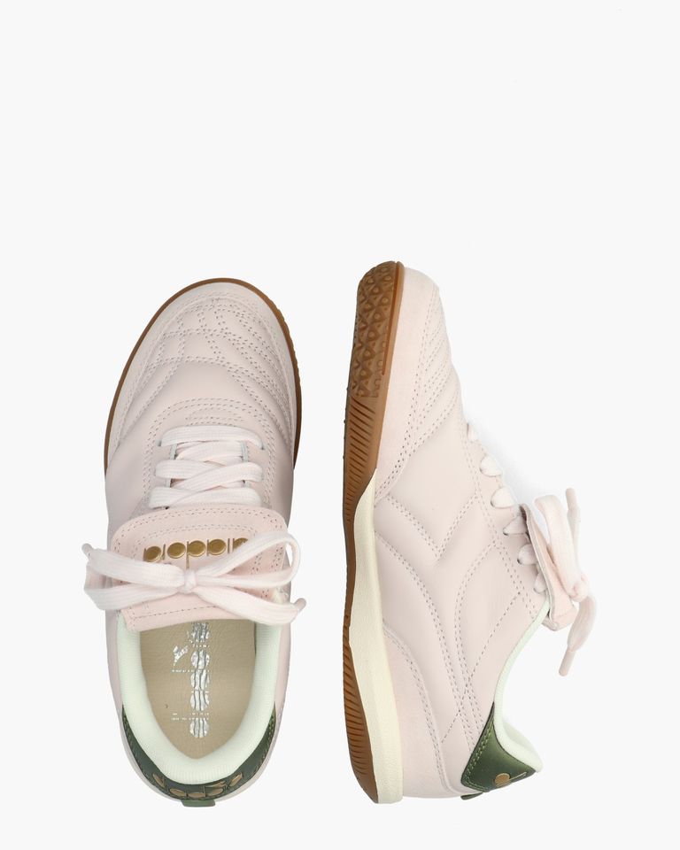 Gold Indoor Metal Lichtroze Damessneakers