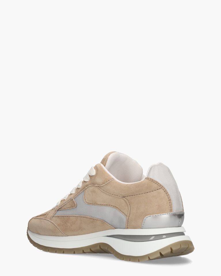 Usher Riggs Beige/Zilver Damessneakers