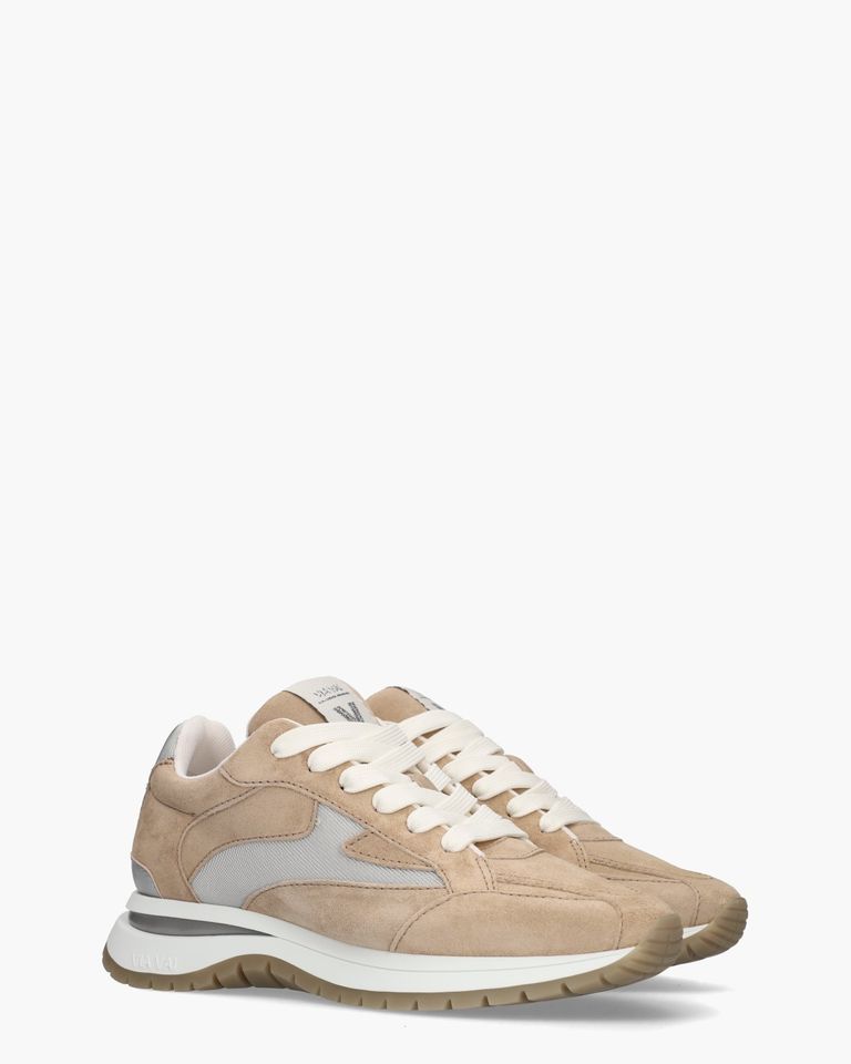 Usher Riggs Beige/Zilver Damessneakers