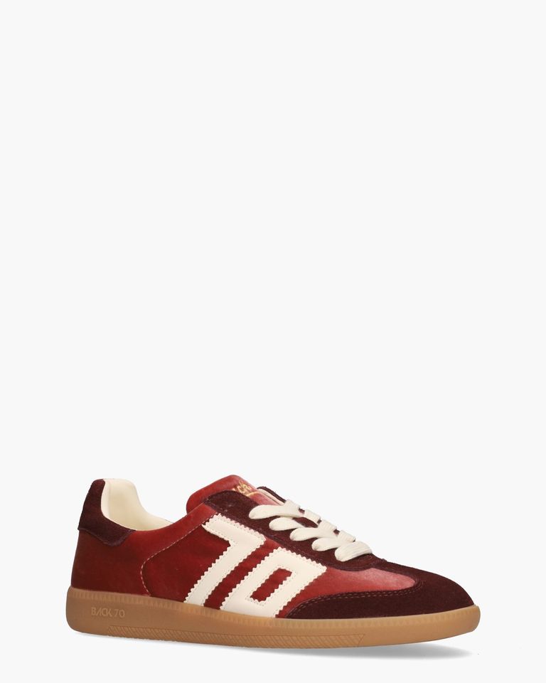 Cloud Velvet Roze/Bordeauxrood Damessneakers