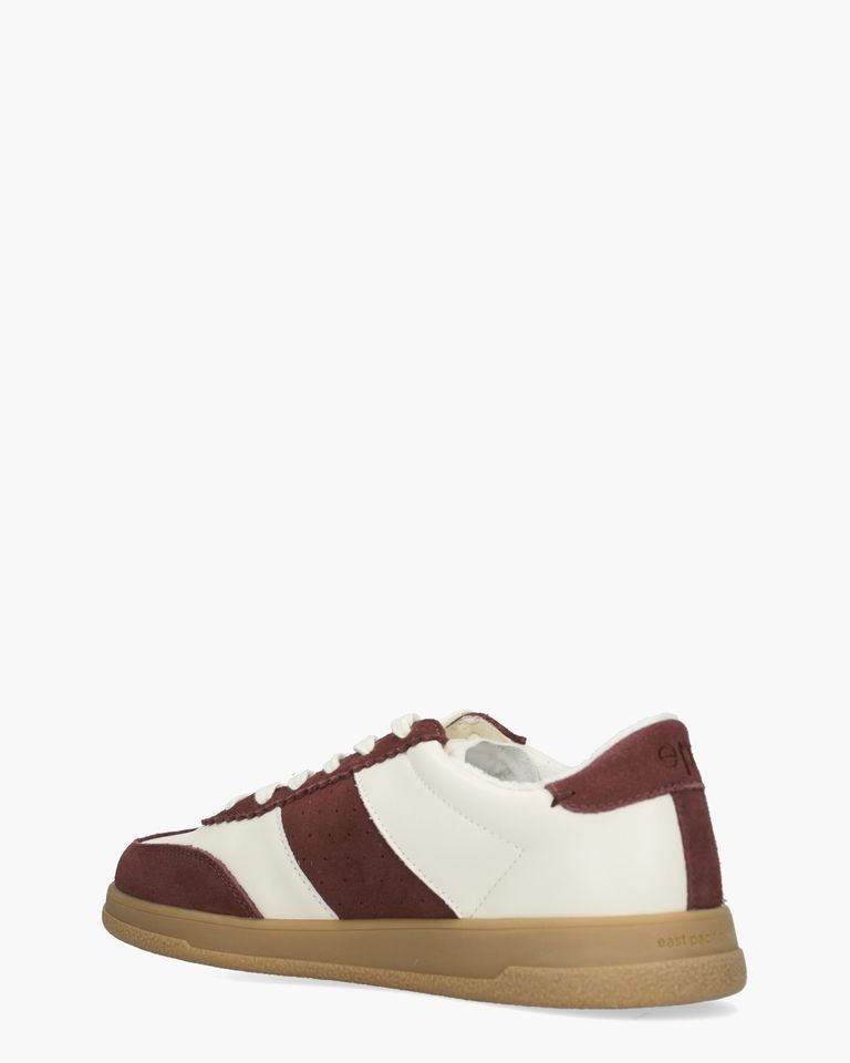 Santos Off-White/Bordeauxrood Damessneakers