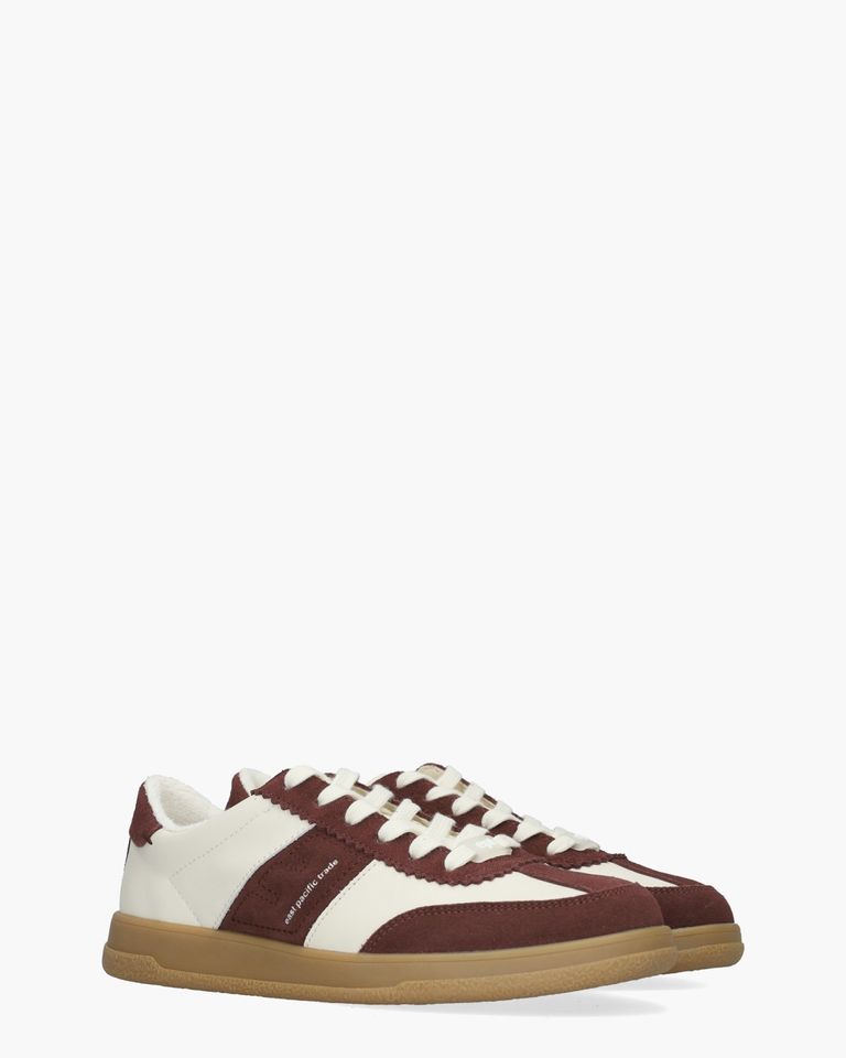 Santos Off-White/Bordeauxrood Damessneakers