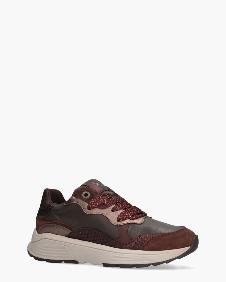 Rainbow Bordeaux Damessneakers