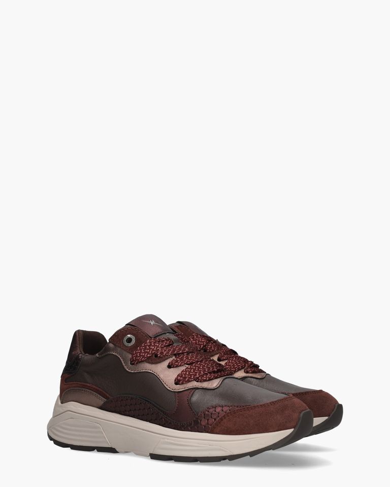 Rainbow Bordeaux Damessneakers