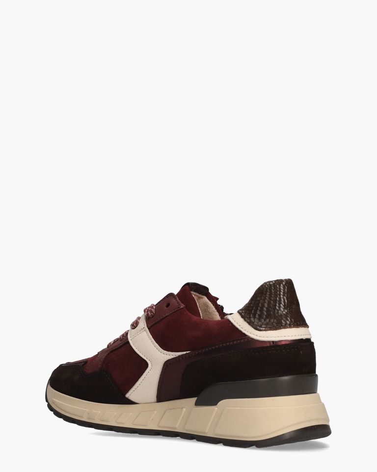 6023.01.005 Bordeaux/Bruin Damessneakers
