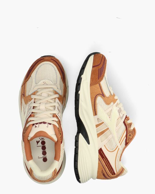 Mythos Star Off-White/Cognac Damessneakers